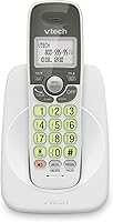 Vista 1 de VTech Teléfono inalámbrico con DECT 6.0, altavoz dúplex completo, pantalla iluminada, teclado retroiluminado, identificador de llamadas/llamada