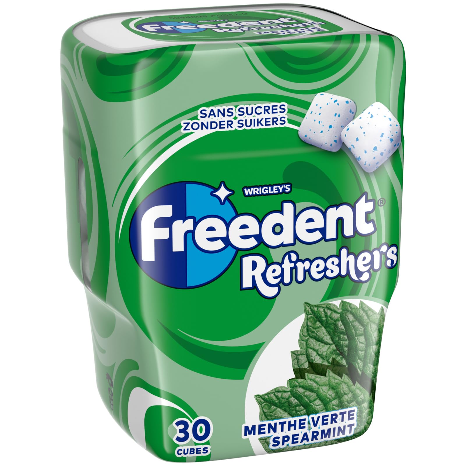 FREEDENT REFRESHERS Chewing-gum Menthe Verte Boîte de 30 Dragées Sans Sucres