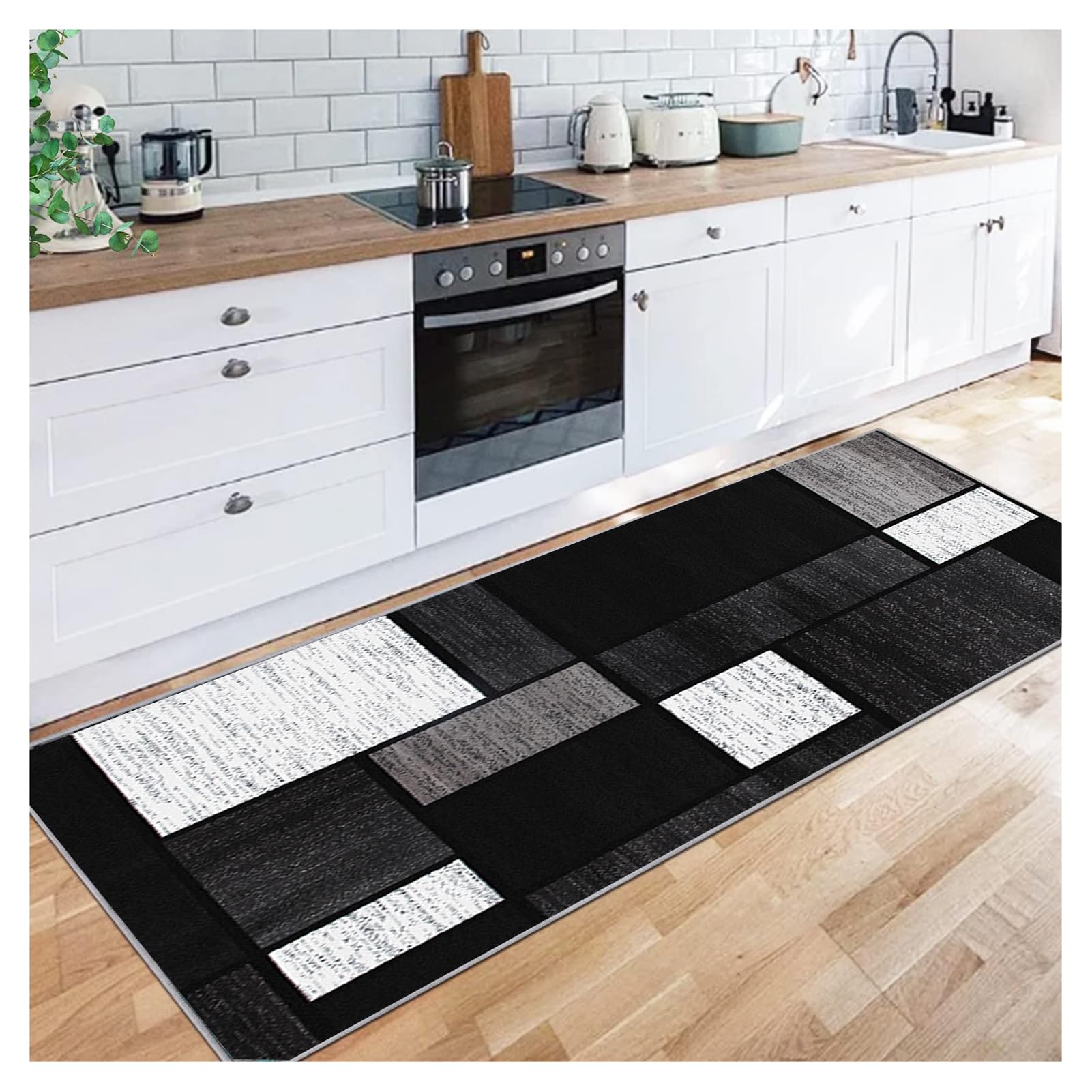 Tapis de couloir antidérapant 50 x 450 cm pour décoration d'intérieur et de chambre