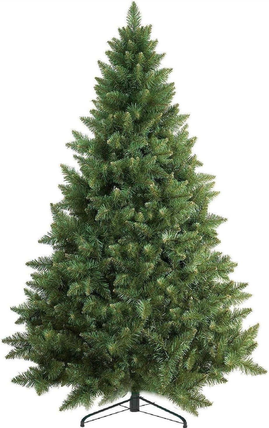 BPA® PVC Artificial Christmas Tree, 6ft Premium Spruce Artificial Holiday Tree for Holiday Home, Office, Party Decoration, Indoor Outdoor Decoration, Foldable Metal Stand