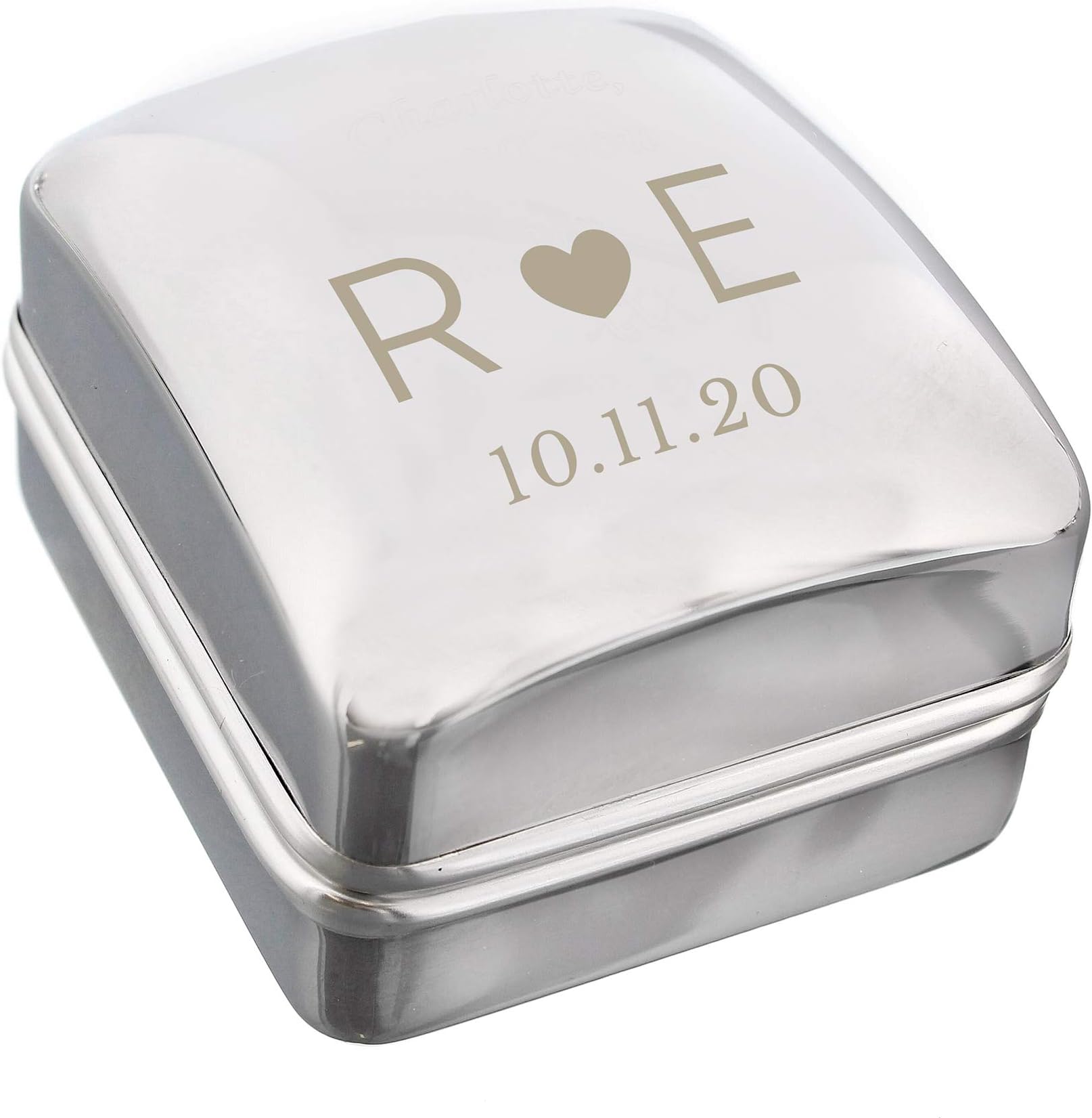 CalEli Gifts Personalised Ring Keepsake Box