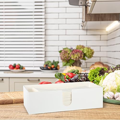 Miniatura 4 de Dispensador de toallas de papel plegables, 2 unidades, para encimera, servilletas de papel, dispensador de servilletas de papel acrílico