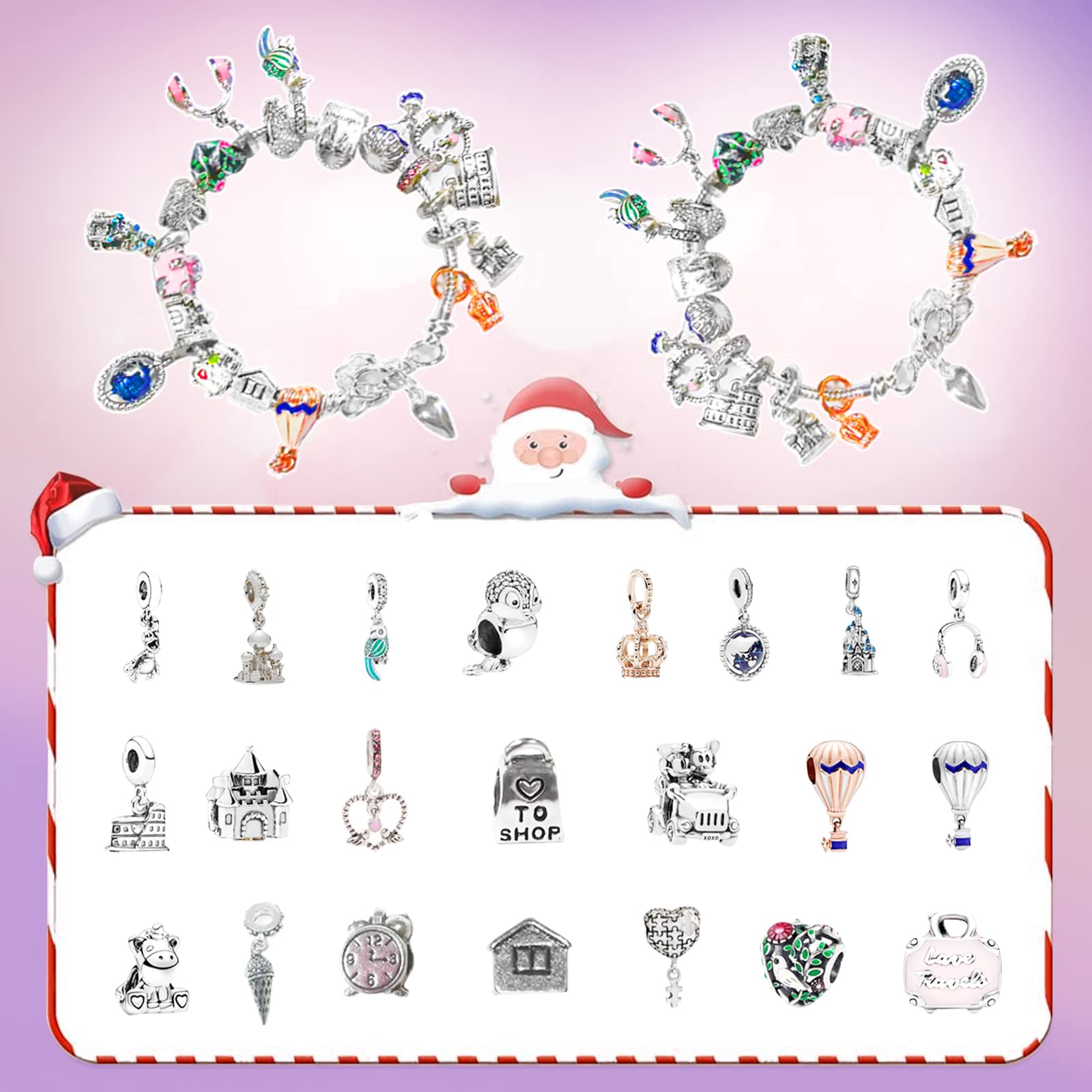 Amazon.com: Advent Calendar 2022, Countdown to Christmas Holiday Calendar  with 2 Bracelets and DIY 22 Exquisite Charms Set Fashion Jewelry Advent  Calendars for Kids : Home & Kitchen