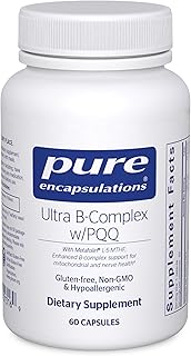 Pure Encapsulations Ultra B-Complex with PQQ | Vitamin B Supplement to Support Nerves, Cells, Methylation, and Mitochondrial Health* | 60 Capsules