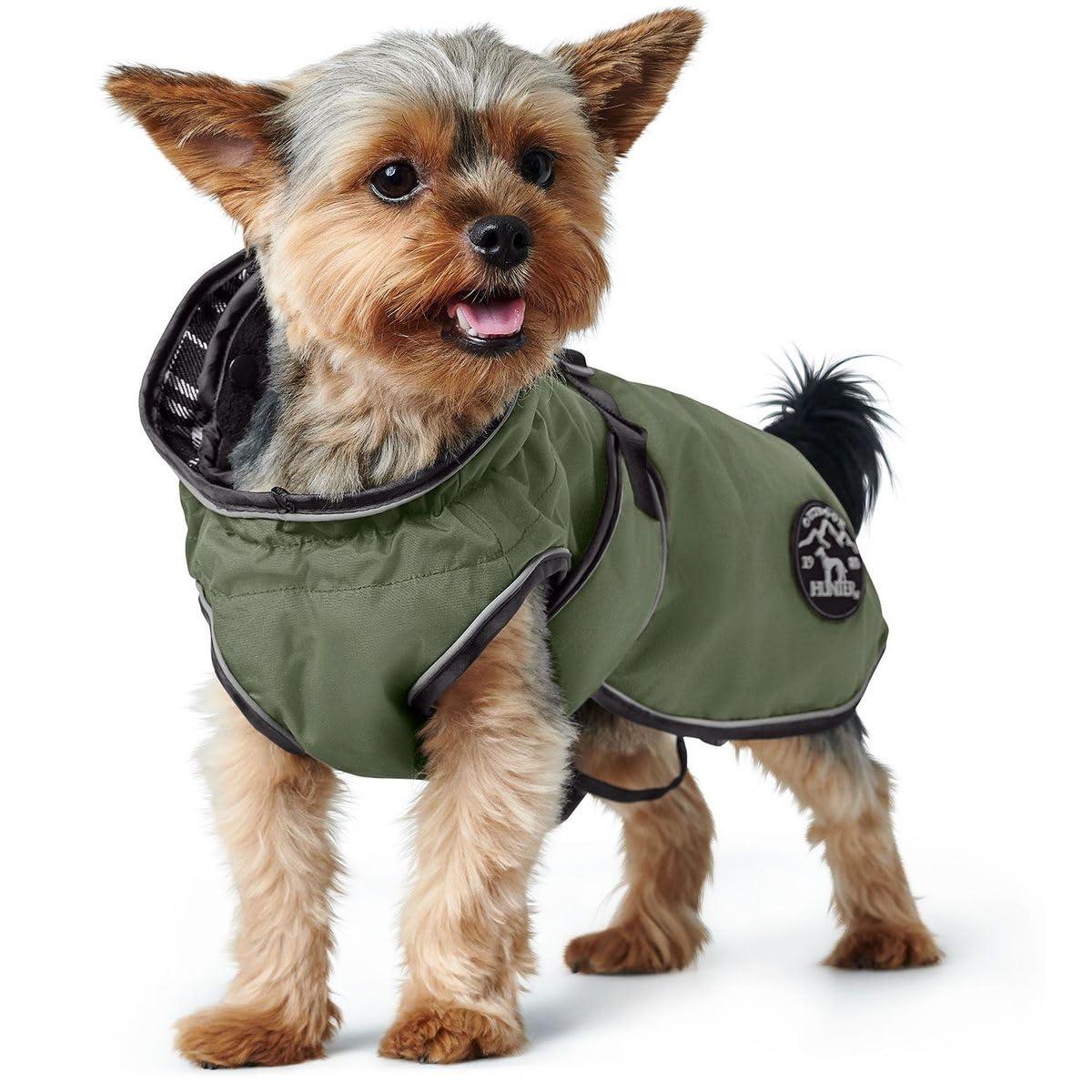 Hunter Uppsala - Abrigo para Perro (32,5 cm), Color Caqui