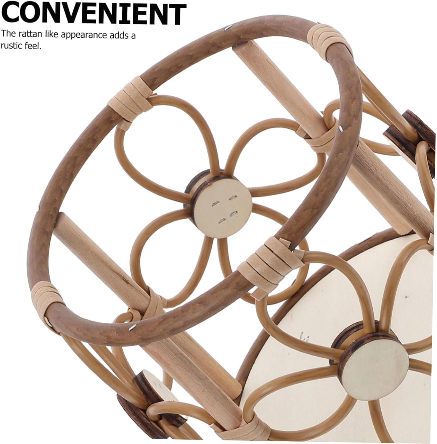 Planter Stand Pot Rattan Plant Stands Indoor Floor Woven Display Holder for Outdoor and Indoor Decor