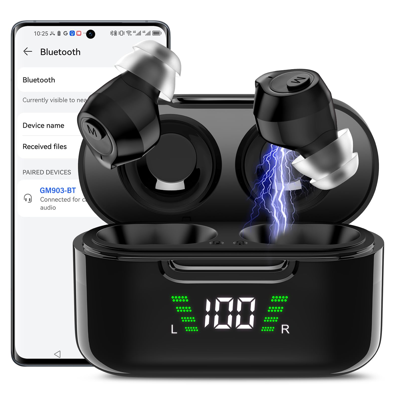 Photo 1 of ***USED***Dbasne 16-Channel Hearing Aids with Bluetooth