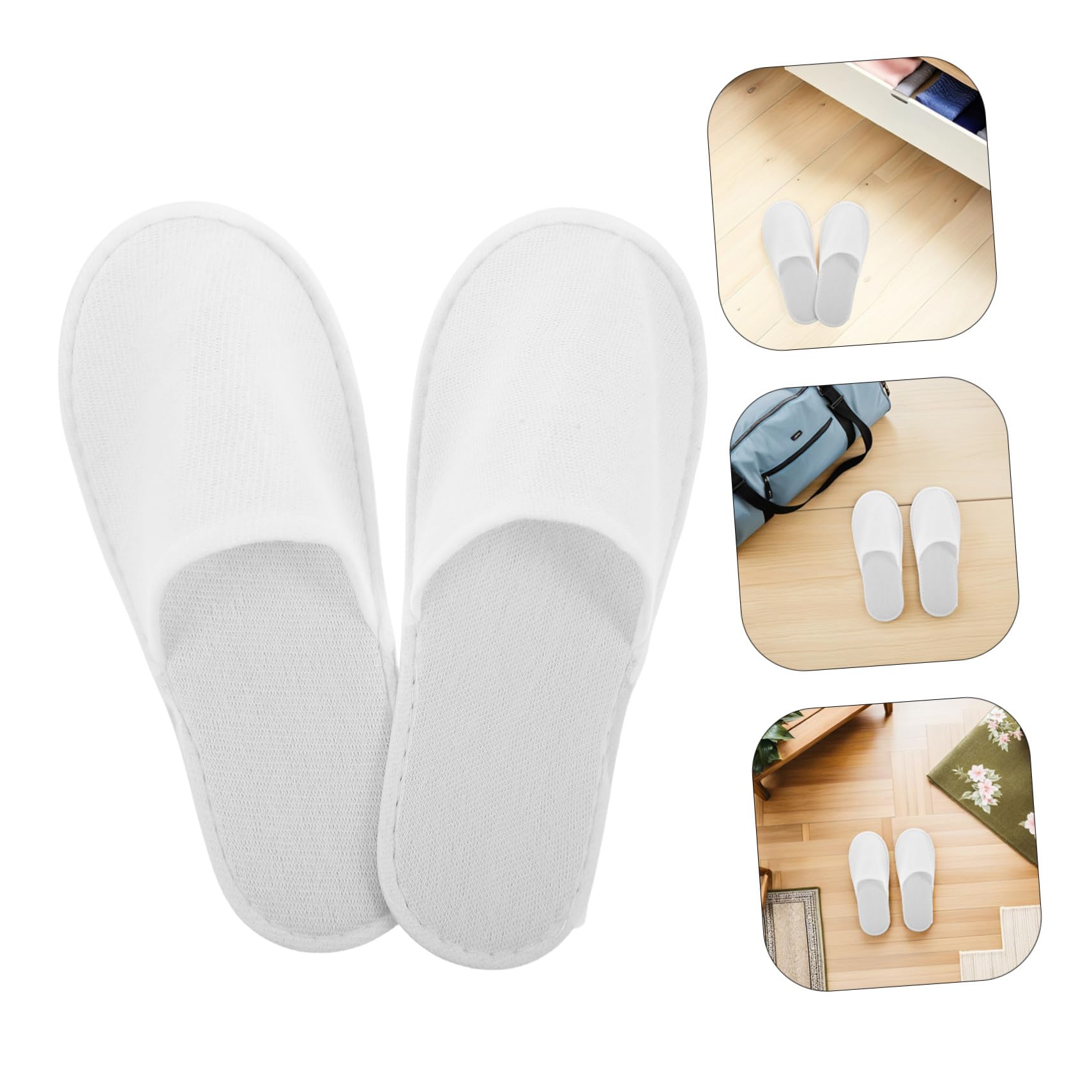 Healeved 28 Paare Einweg Hausschuhe mit Geschlossener Spitze Rutschfeste Gepolsterte EVA Sohle Unisex Gäste Slipper für Spa Reise Hotel Hochzeit Party und Wellnessbereich