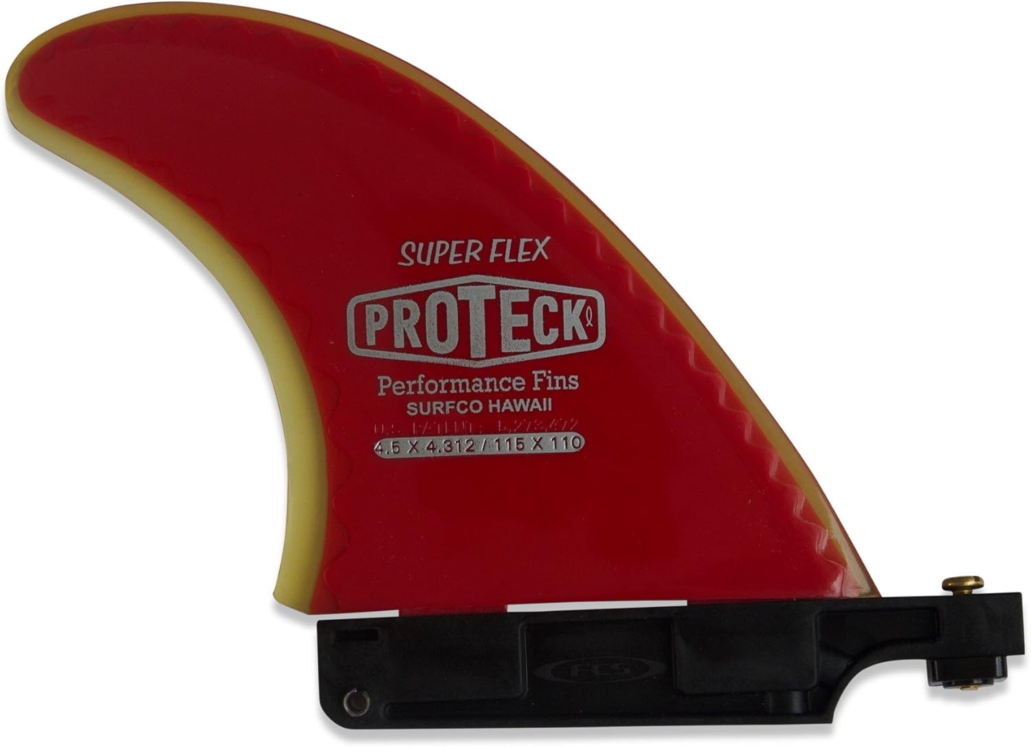SurfCo - Pro Teck 4.50" Super Flex Center Fin w/Longboard Adapter