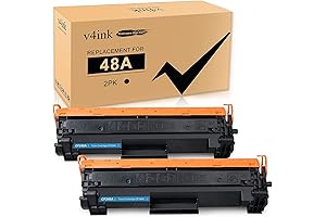 Premium v4ink 2-Pack Compatible HP 48A Black Toner Cartridge Replacement (CF248A) for...