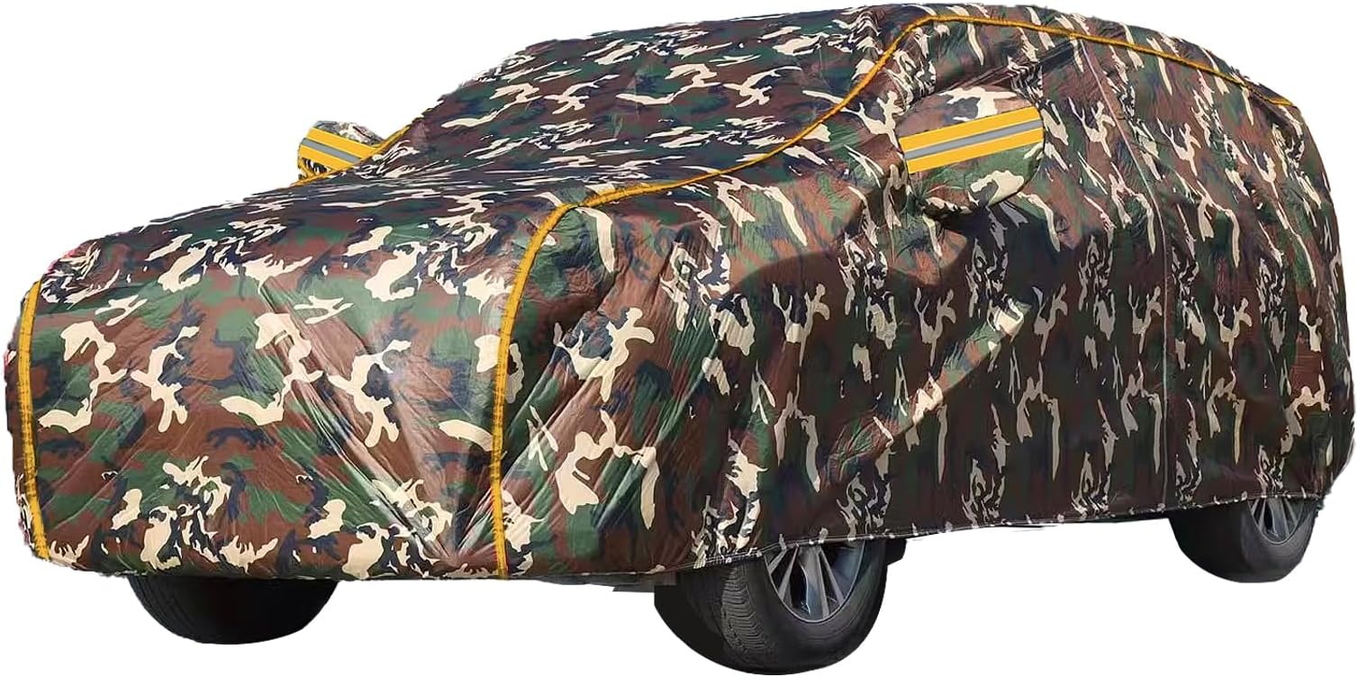Car Dust Cover for Silverado 2500HD 2001-2019,Car Protection Cover,All Weather Waterproof with Reflective Strip Sun Dust Snow Protection