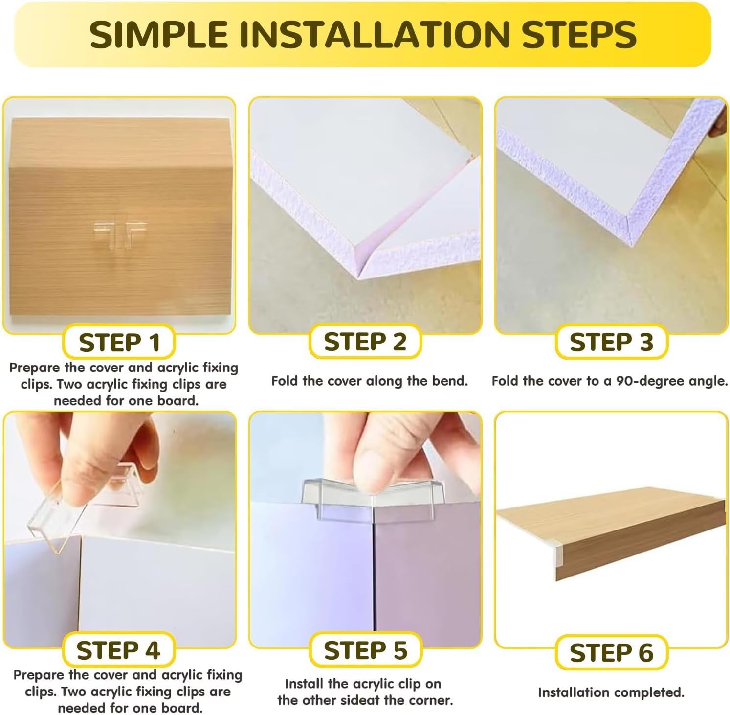 5 Pcs Wire Shelf Covers, 16x48 in Foamed PVC Wire Rack Covers with Wood Grain Texture (Not Wood), Removable Decorative Shelf Covers for Pantry, Closet, Cabinet, Kitchen