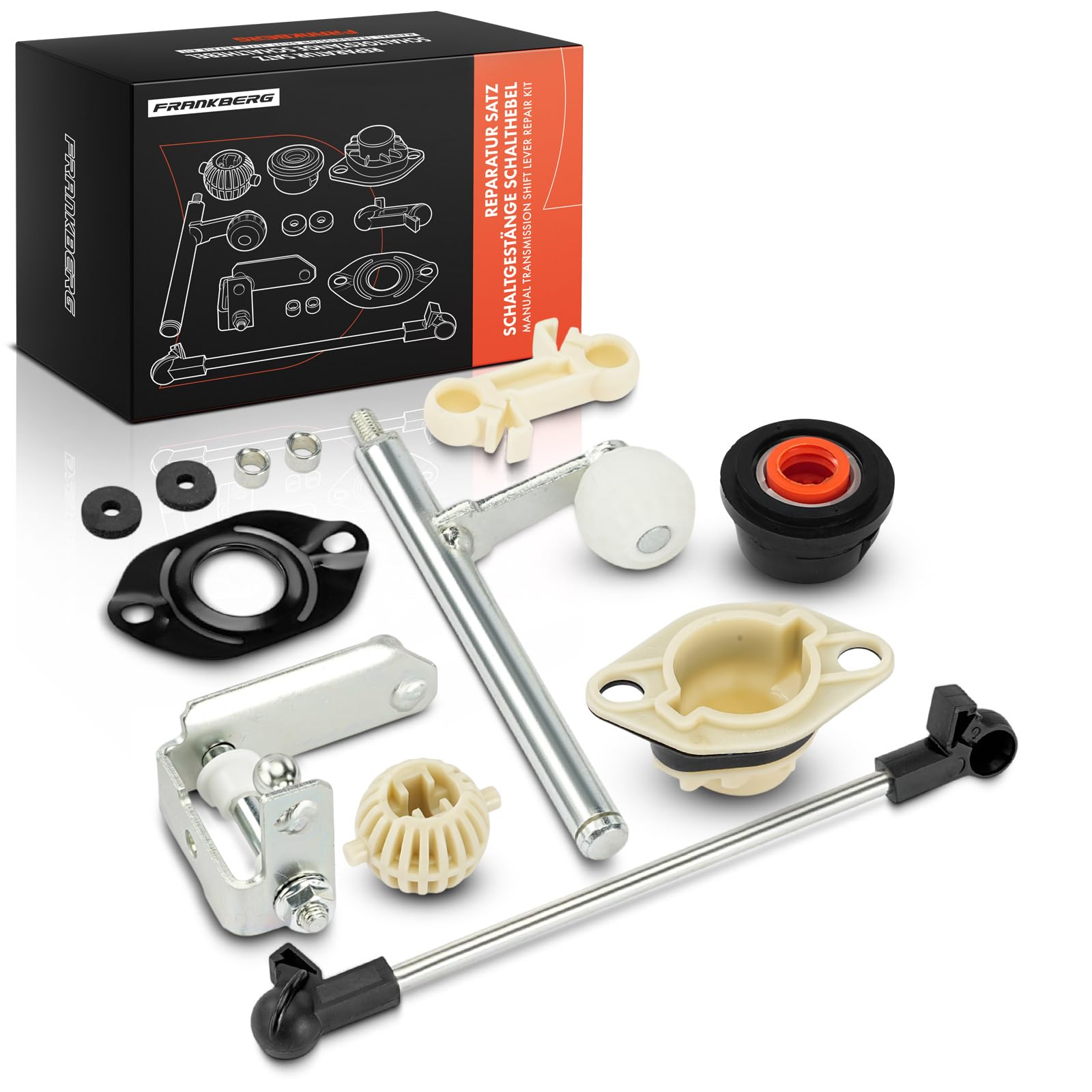 Frankberg Kit de reparación de la palanca de cambios 1H0711173 | Compatible con: Córdoba 6K1 6K2, Golf III Cabriolet 1E7, Polo Classic 6V2, Córdoba Vario 6K5, V.e.n.t.o 1H2
