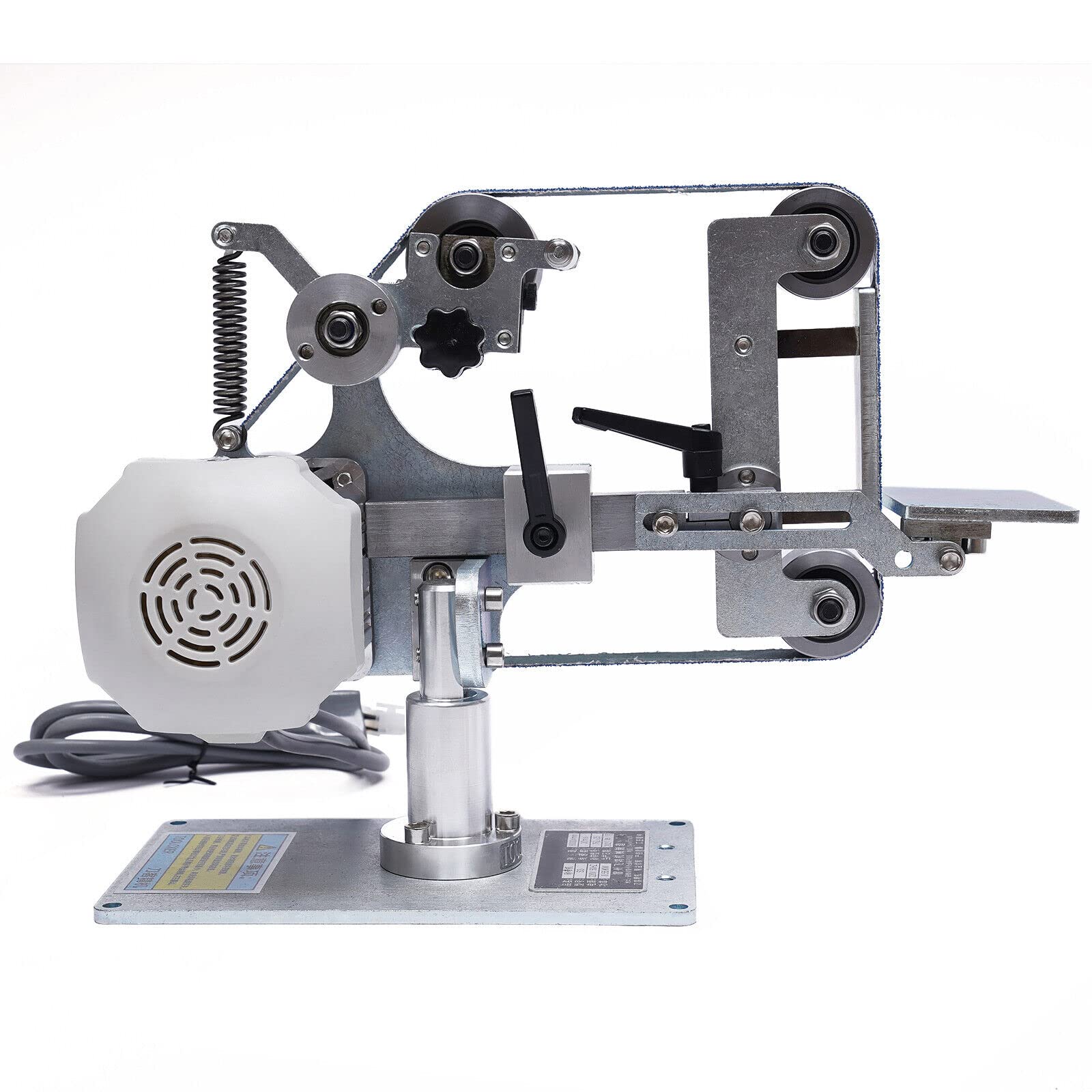 Lijadora de banda con motor sin escobillas, lijadora de banda, lijadora de platos, pulidora de 762 x 25 mm, 220 V, para madera y metal
