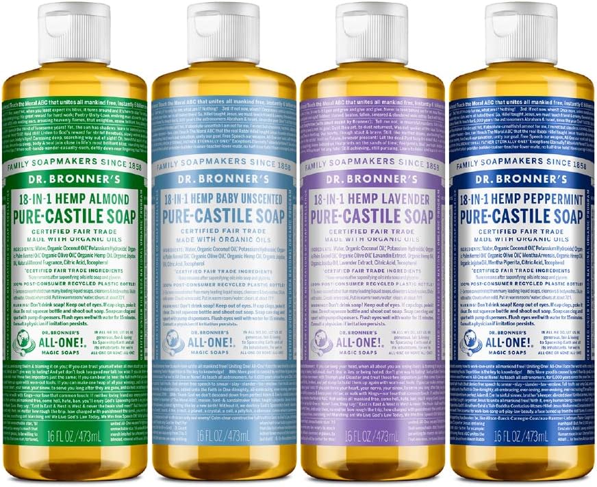 Dr. Bronner's PureCastile Liquid Soap (Peppermint, 32