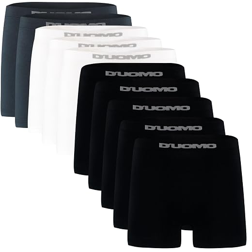 Kit 10 Cuecas Boxer Microfibra, Duomo, Masculino