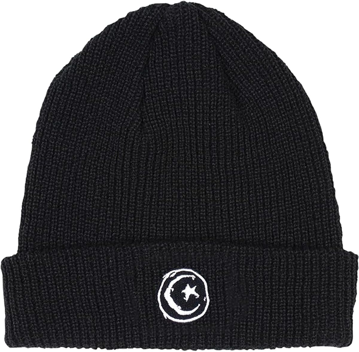 Foundation Skateboards Star & Moon Black Beanie Hat - One Size fits Most