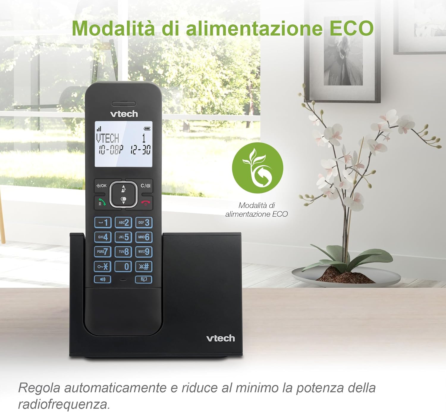 VTech LS1000 Handset with ECO Mode Icon