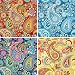 FOUR 12" x 12" Blinggasm Vinyl Sheets Set,Paisley Pattern Outdoor Vinyl 052