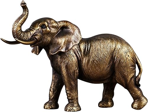 Estatua de elefante, detalles de decoración del hogar, figuras de elefante para estantería, sala de estar, oficina, mesa, estantes, regalos, seis