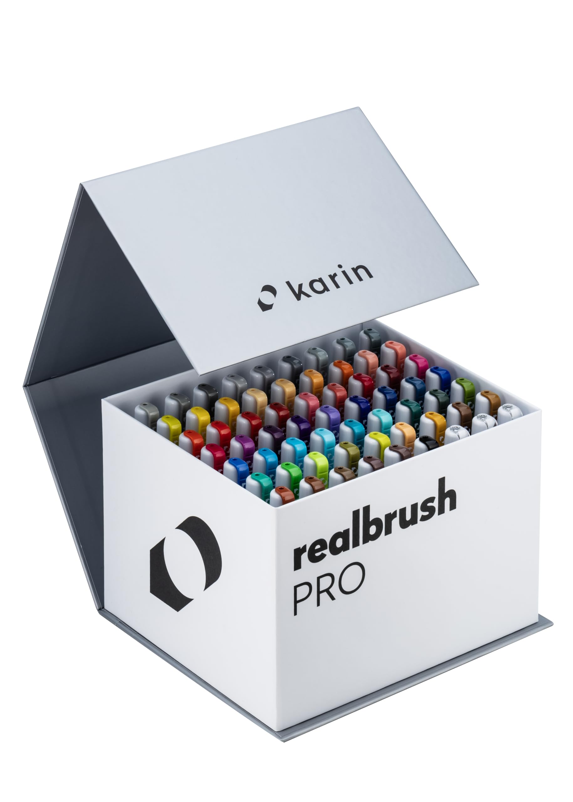 karin メガボックス ブラシマーカー Pro Amazon.com: Karin Realbrush PRO Mega Box - 60 Colours + 3 Blenders