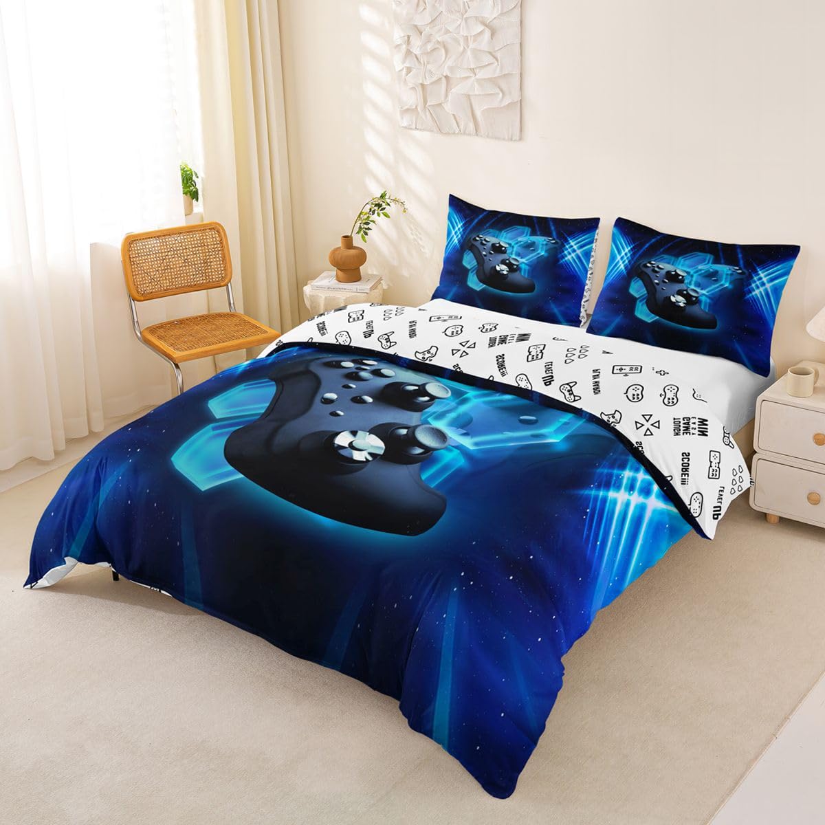 Couverture En Peluche Sherpa Jeux Vidéo - Manette De Jeu - Flanelle Douce Pour Ados Garçons Et Adultes - Homewish