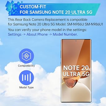 Samsung Galaxy Note 20 Ultra 5G リアメインカメラ交換用