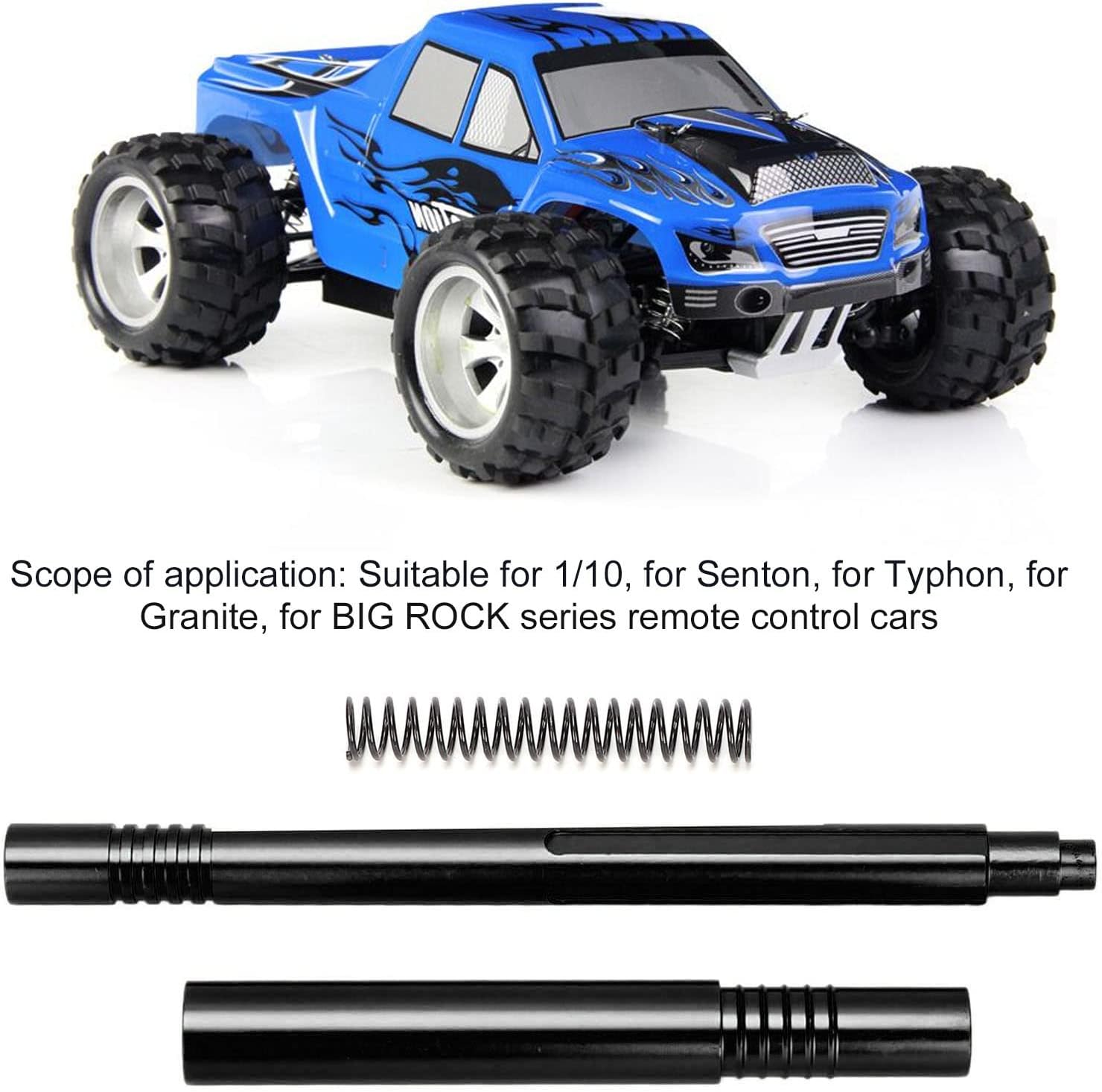 Center Slider Driveshaft,2 Colors RC Car Center Drive Shaft for 1/10 for Big Rock for Typhon for Senton,EntatialzF2mk3m