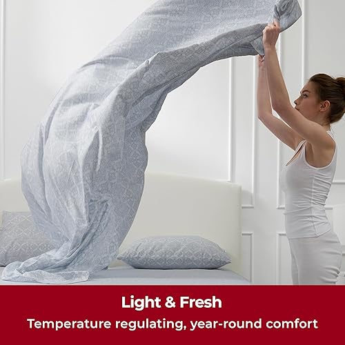 Miniatura 4 de Mellanni colección Iconic - Juego de sábanas y fundas de almohada, 3 piezas, extrasuaves, refrescantes, para mujeres, hombres, niños y adolescentes