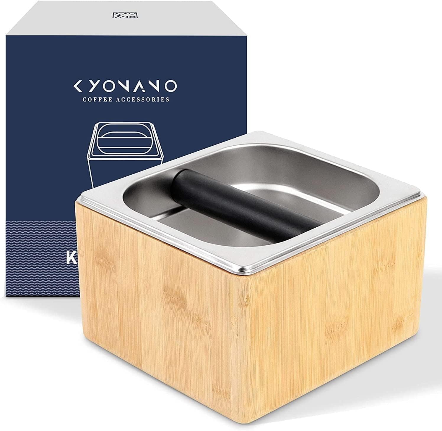 KYONANO Espresso Knock Box, Espresso Accessories, Coffee Knock Box with