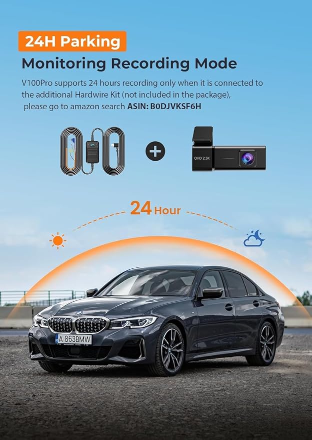 Dash Cam 2.5K con pantalla para autos 32GB WiFi miniatura 7