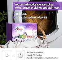 Vista 18 de Laundry Detergent Sheets, 200 Count, Fragrance Free, Unscented, Eco-Friendly, Hypoallergenic, Biodegradable, Plastic Free, Liquidless, Suitable for