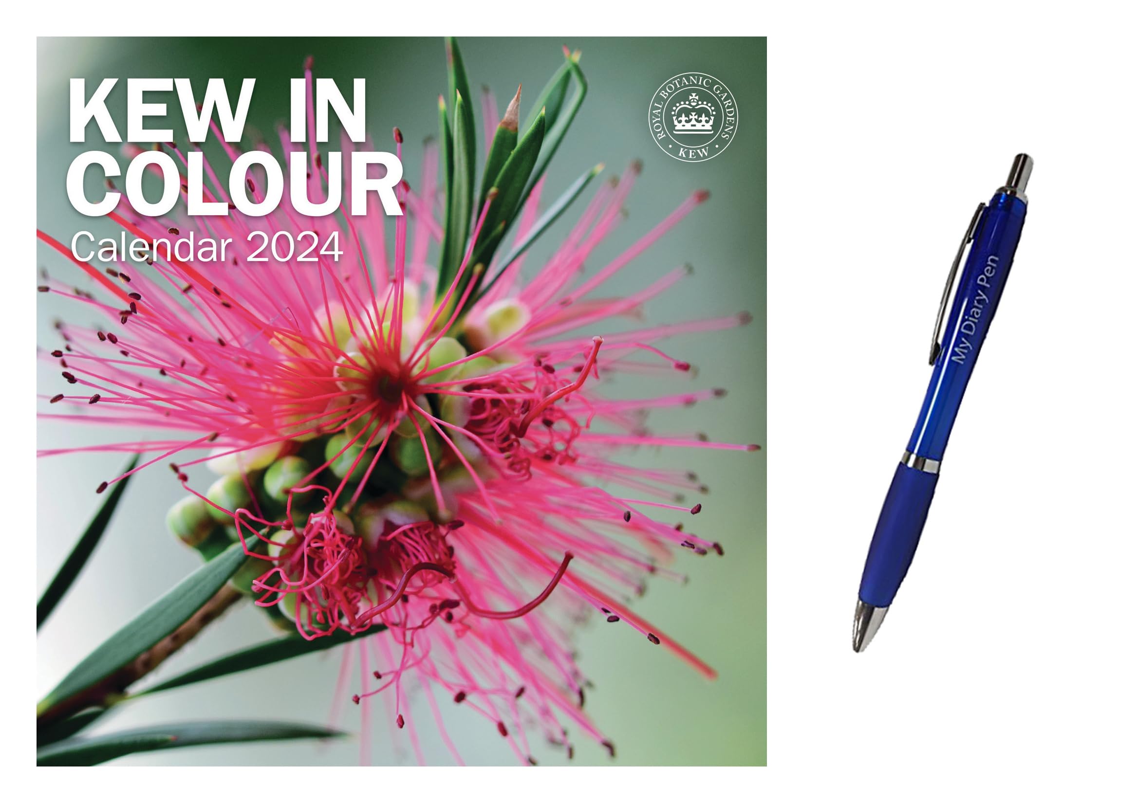 Royal Botanic Gardens Kew, Kew In Colour (Pfp) Wall Calendar 2024 + EXCLUSIVE LIMITED EDITION DIARY PEN