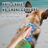Vista 4 de BARKBAY Arnés para Perro Sin Tirones Talla Grande Arnés Reflectante para Perro con Clip Frontal y Asa de Control Fácil para Caminar Entrenar Correr