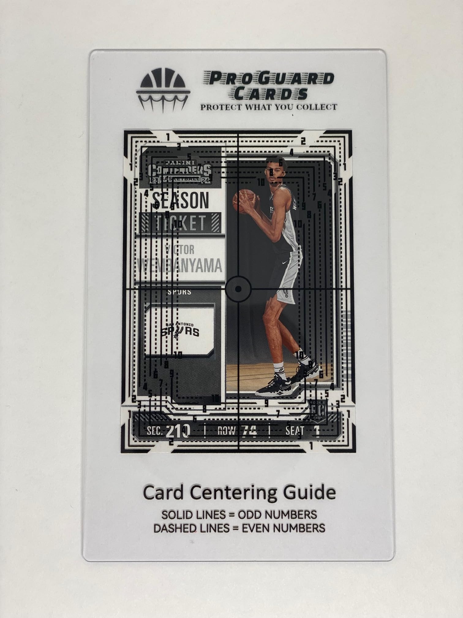 Zestaw narzędzi centrujących do kart sportowych i kart kolekcjonerskich, wymiary 6,3 x 8,9 cm, do PSA – BGS i SGC Card Submissions Card Center Tool