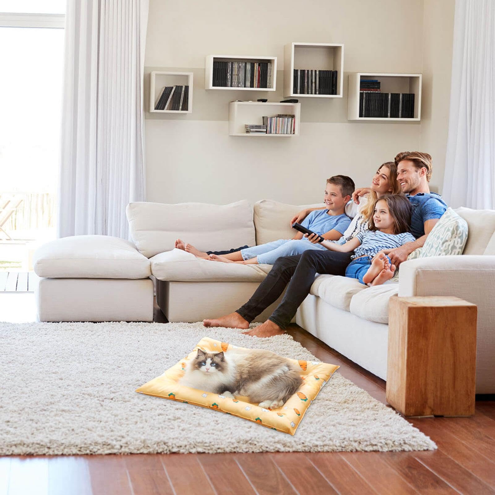 Estera de enfriamiento para perros,Almohadilla de enfriamiento para perros | Manta con almohadilla de enfriamiento automático para mascotas, almohadilla de enfriami