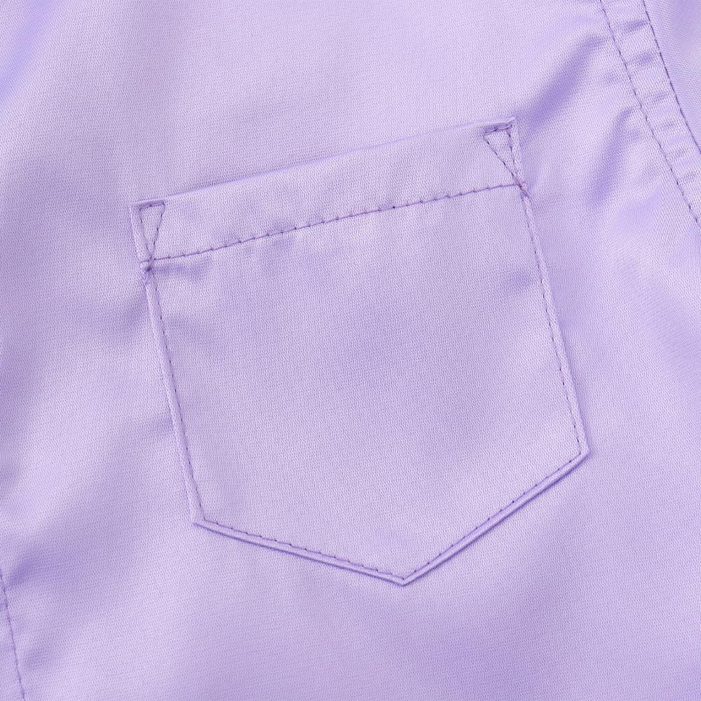 Spring&Gege Boys Shiny Satin Dress Shirts Sateen Short Sleeve Wrinkle-Free Solid Formal Wedding Button Down Shirts - Image 5