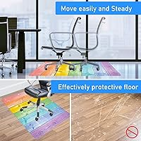 Vista 99 de Teal Hardwood Floor Desk Chair Mat, Painted Wood Board Horizontal Lines Birthdays Easter Holiday Print Backdrop Image, Protects Hardwood Floor Under
