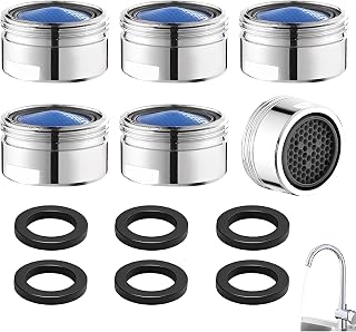 Espumador grifo M22, 6 piezas 22 mm rosca macho aireador de agua tamiz de grifo, aireador de filtro espumador para grifo, filtro antisalpicaduras para baño cocina