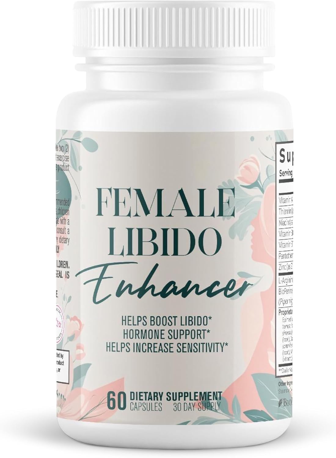 Female Libido Enhancer - Libido Booster for Women to Heighten Desire, Balance Hormones, Increase Sensitivity - 14 Ingredients for Women's Health - 3rd Party Tested Supplement - 60 Capsules