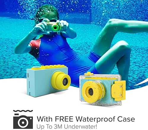 Miniatura 3 de myFirst Camera 2 - Cámara impermeable para niños, mini videocámara HD de 8 MP 1080P con tarjeta microSD de 16 GB incluida y función de toma de video