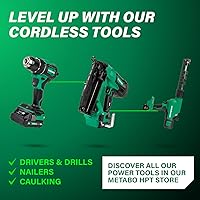 Vista 10 de Metabo HPT Pistola de calafateo inalámbrica de alta capacidad MultiVolt de 18 V Solo herramienta - Sin batería Función antigoteo Velocidad