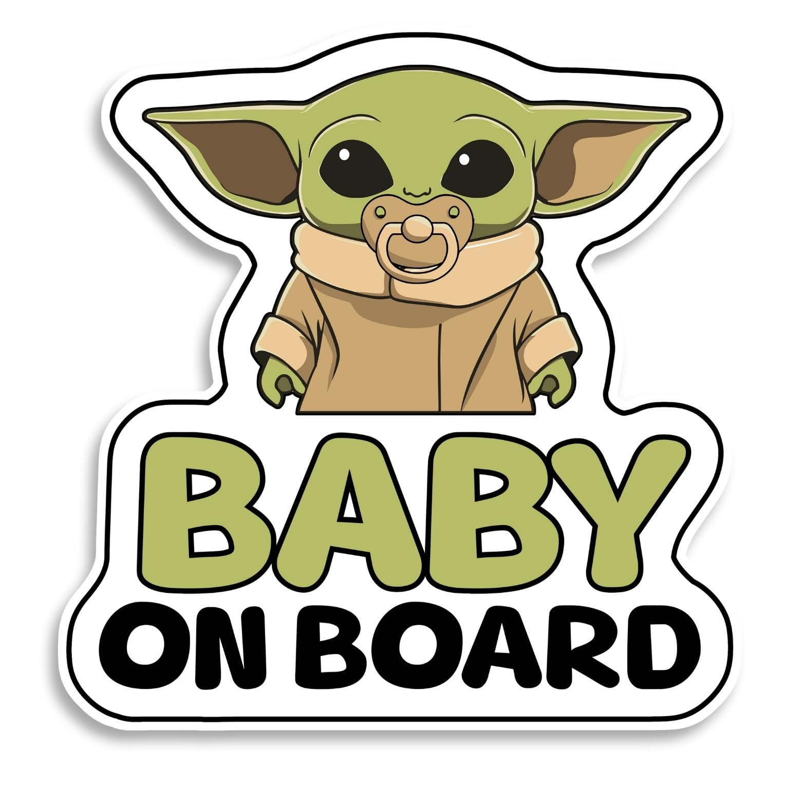 Adesivo Bebè A Bordo Alien – Sticker Per Auto Resistente UV E Waterproof, Baby On Board Facile Da Applicare, Design Unico - 2