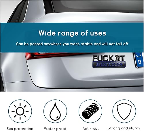 Miniatura 5 de Fuck It Edition Emblema para automóvil, calcomanías decorativas para parachoques de auto, calcomanía de parachoques de auto, insignia de calcomanía