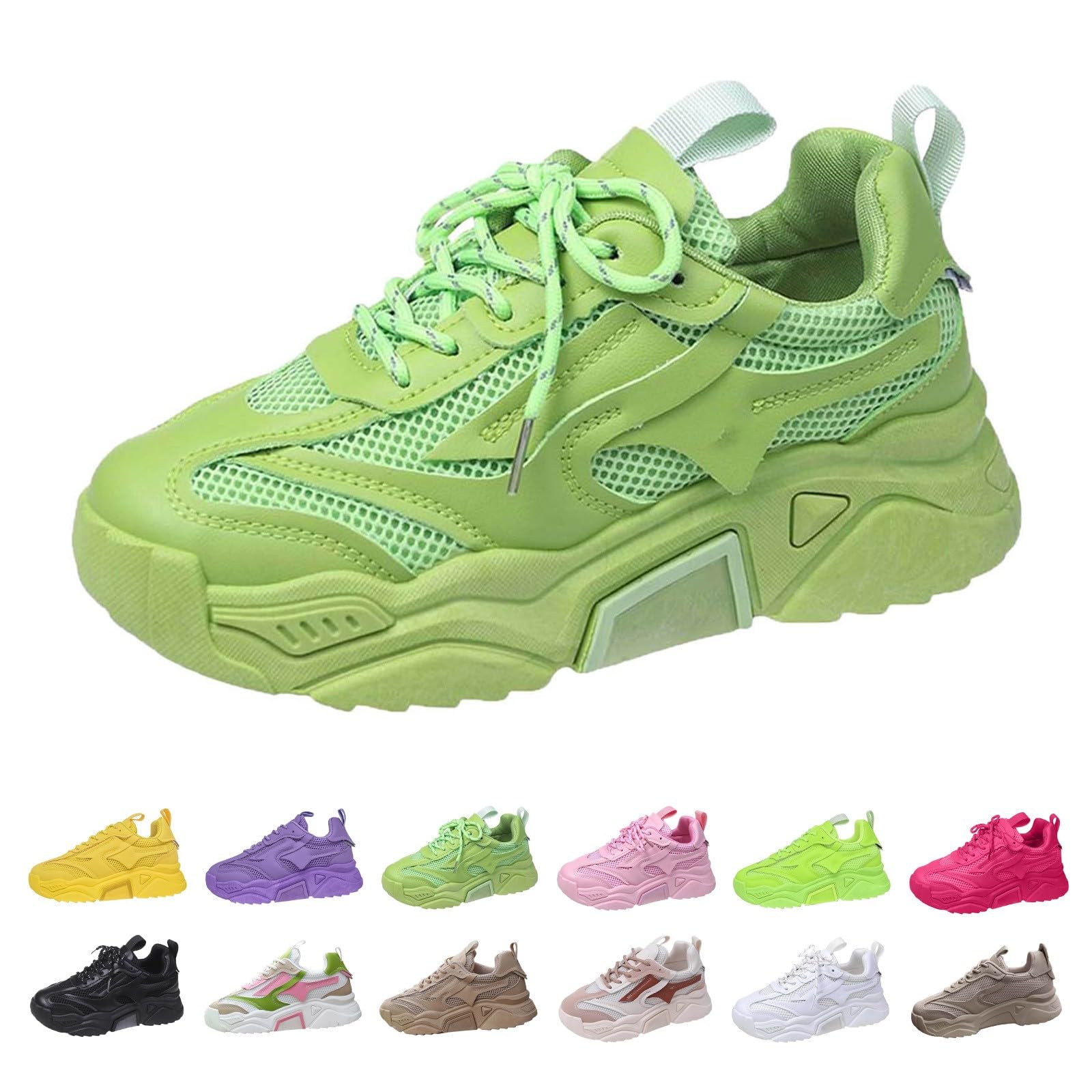 Scarpe Donna Ginnastica Traspiranti Comode Scarpe Memory Foam Donna | Sneakers Ragazza in Pelle Sintetica per Passeggiata Invernale Calzature Fitness Concezione Ergonomica Tessuto Sintetico