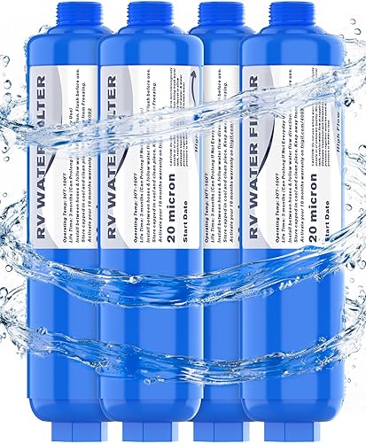 Miniatura 9 de PAULINN Sistema de Filtros de Agua Dobles Externos para RV, Filtro de Agua para Caravana Libre de Plomo y BPA con Accesorios de Latón y Soporte de