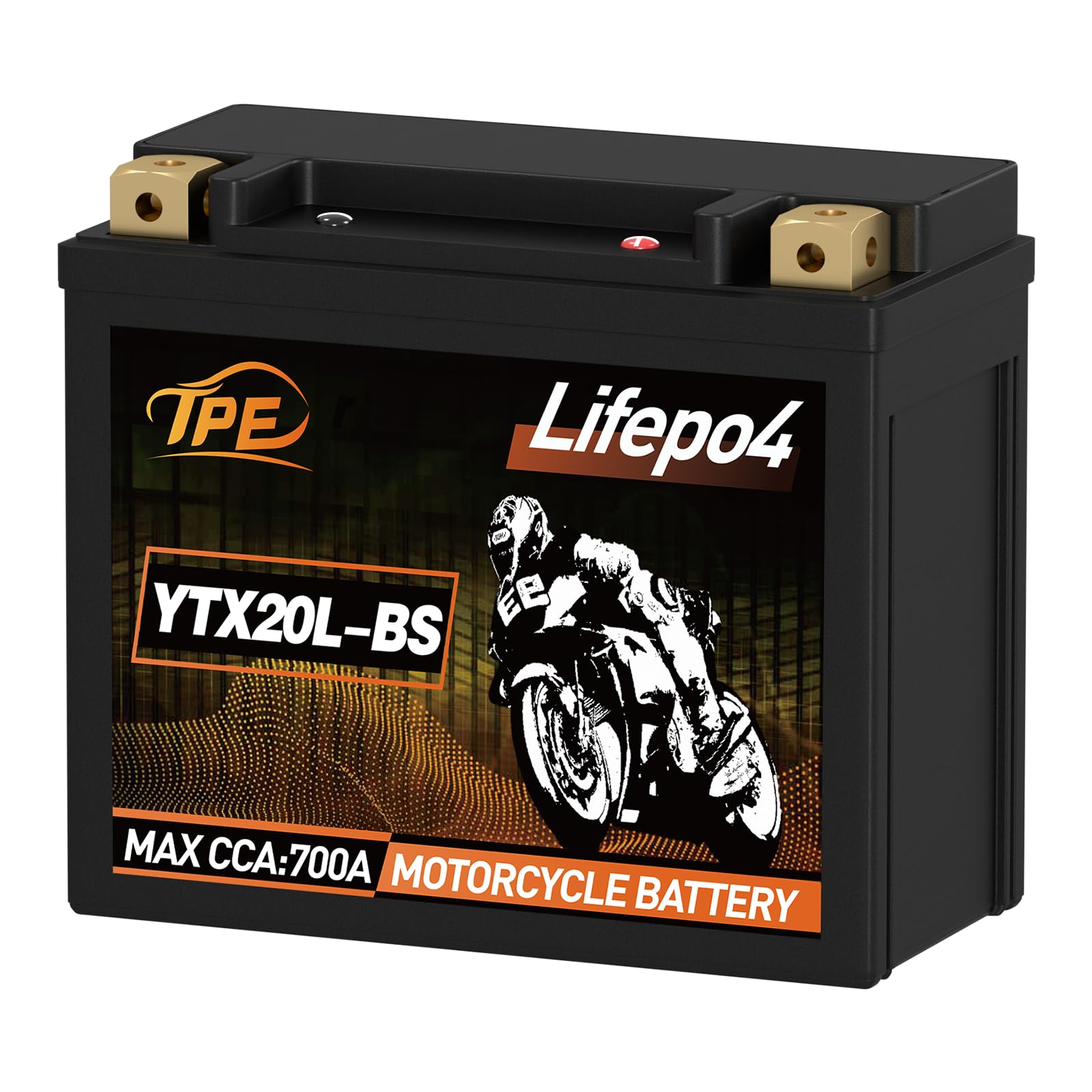 TPE Lithium Powersports Battery YTX20L-BS 12V 9AH 700CCA Lithium Motorcycle LiFePO4 Battery