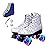 Ugboiu Roller Skates for Men and Women, Derby Roller Skates with 4 Shiny Wheel, Classic Double-Row Skates for Indoor and Outdoor