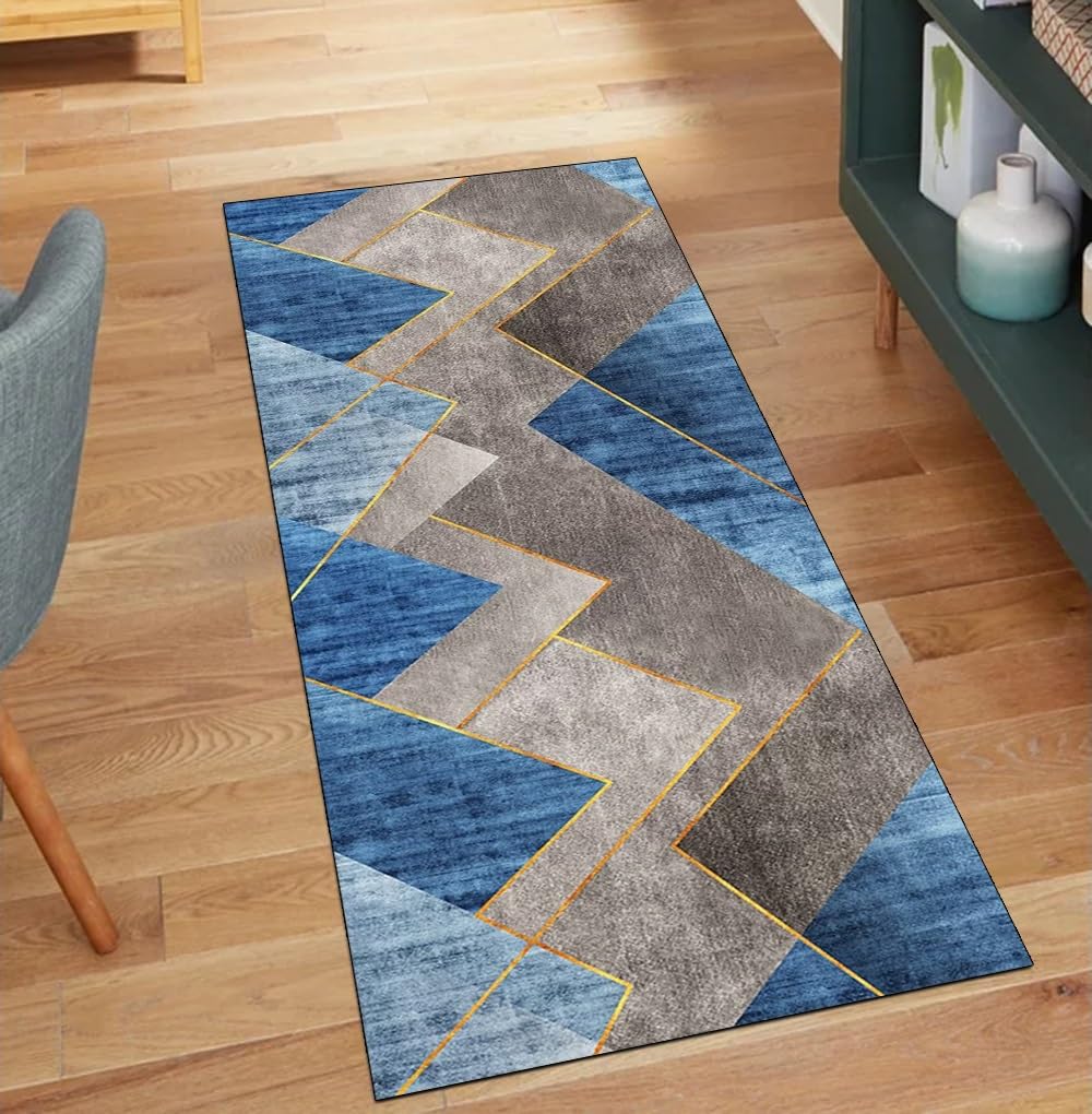 Alfombra de pasillo y cocina gris 90x200 cm alfombra lavable larga para dormitorio