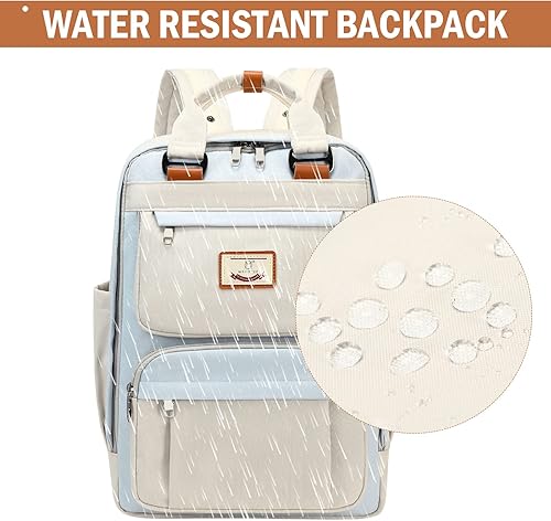 Miniatura 6 de MYHOZEE Mochilas para laptop para niñas  Mochilas cuadradas de viaje con estética casual para la escuela para mujeres, Púrpura, Escuela